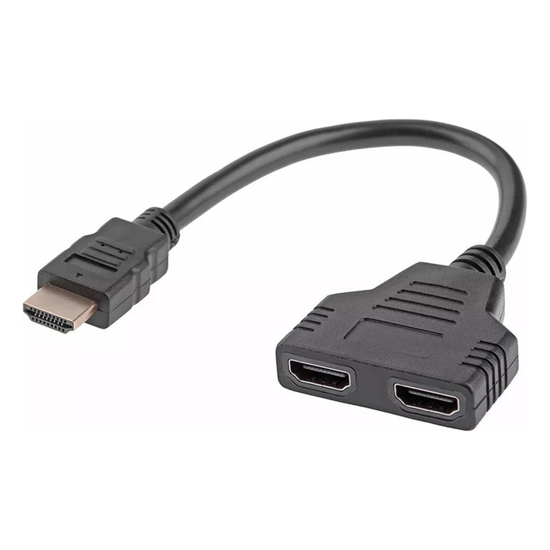 POWERMASTER PM-31348 HDMI ERKEK HDMI TO 2X DİŞİ ADAPTÖR 30CM KABLO ÇOKLAYICI SPLİTTER