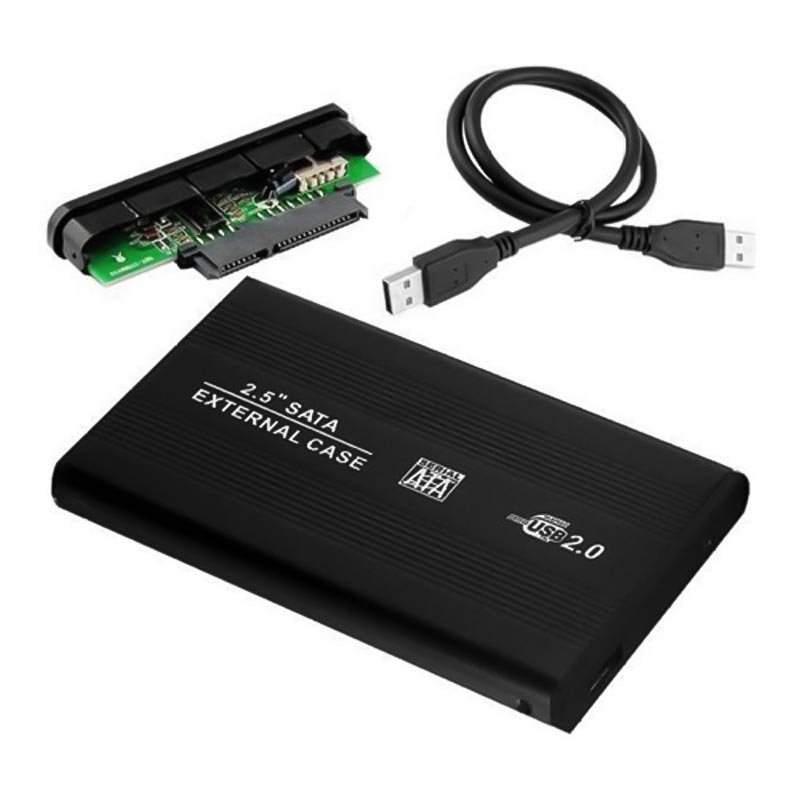 POWERMASTER PM-34265 HARİCİ 2.5'' USB 2.0 SATA SİYAH HARDDISK KUTUSU