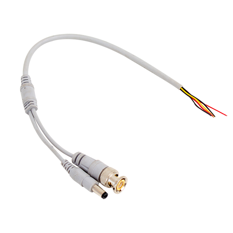 POWERMASTER PM-35 ERKEK BNC + POWER JACKLI 30CM GÜVENLİK KAMERA KABLOSU - TEKLİ -