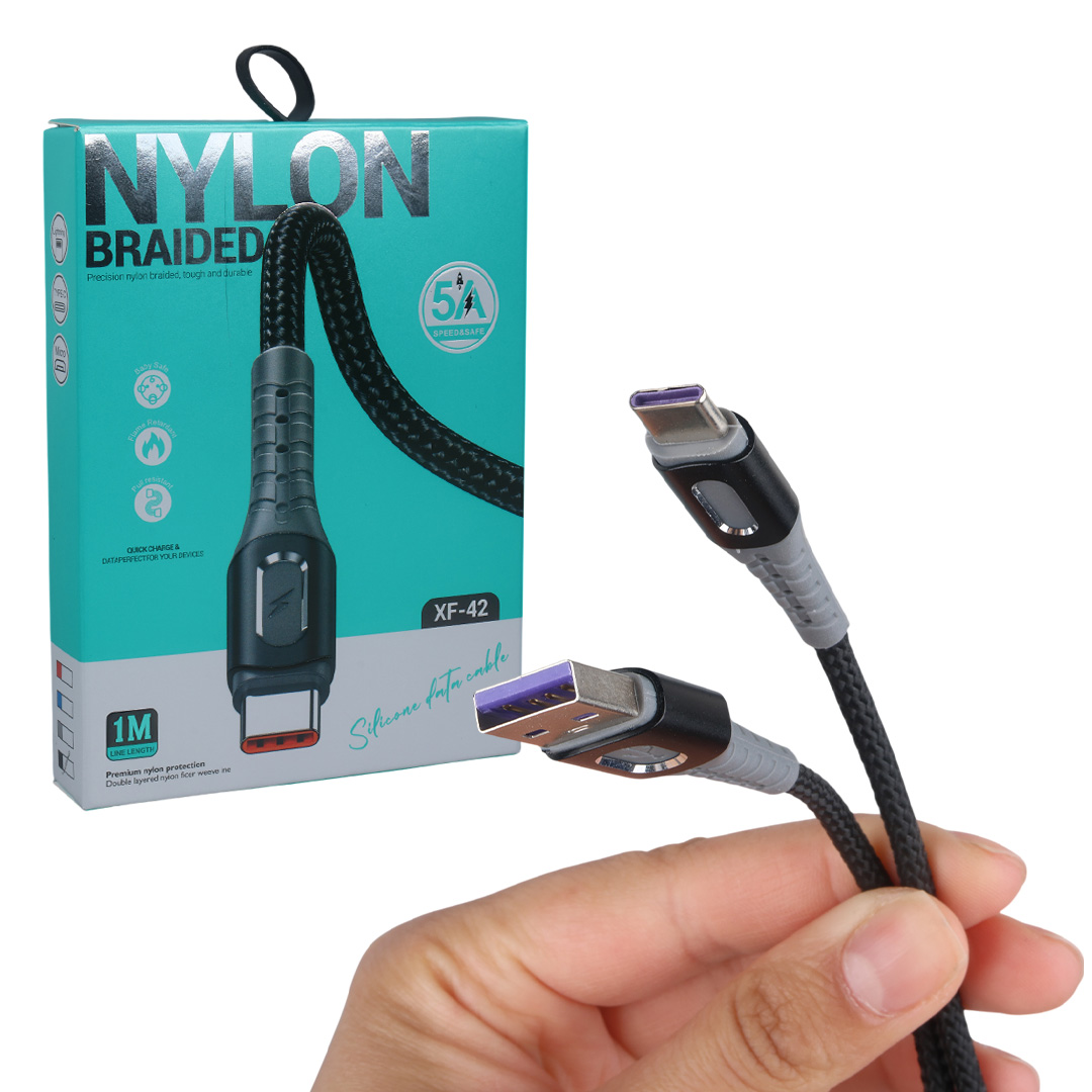 POWERMASTER PM-3785 USB-A TO TYPE-C 5 AMPER ŞARJ VE DATA VERİ KABLOSU (1 METRE)