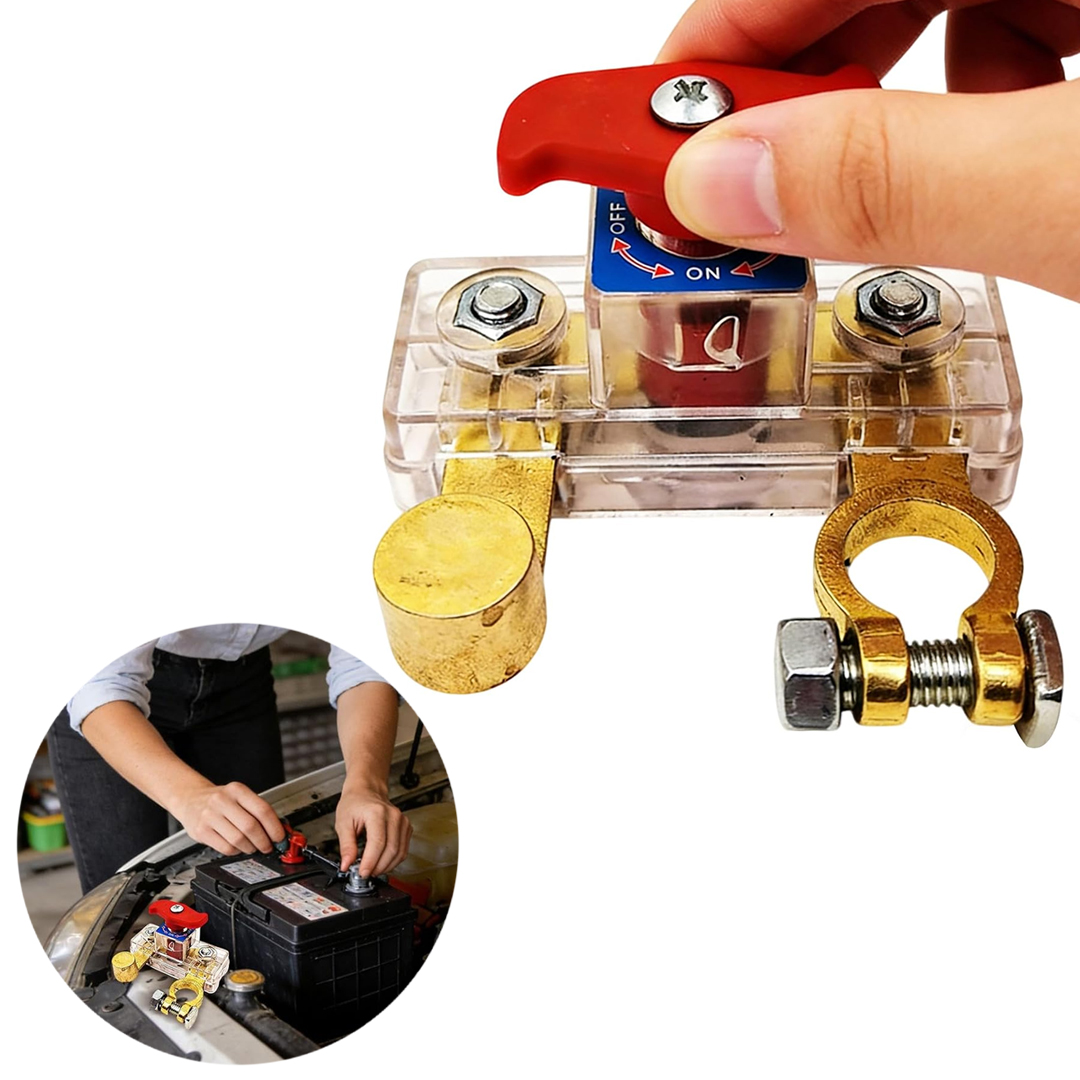 POWERMASTER PM-37872 ŞEFFAF MUHAFAZALI ÇEVİRMELİ ARAÇ OTO AKÜ KUTUP BAŞI ŞALTERİ