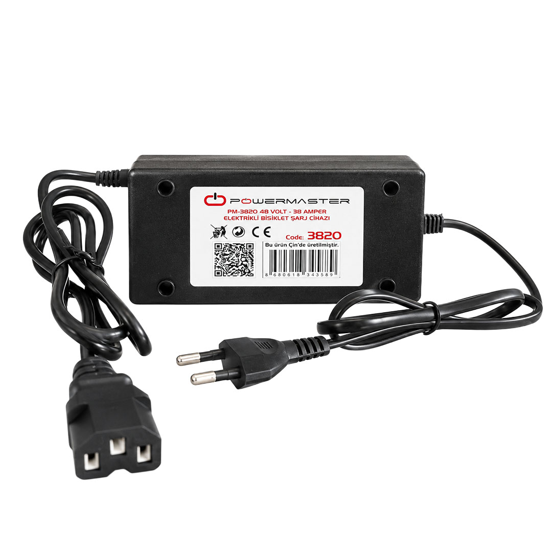 POWERMASTER PM-3820 48 VOLT - 38 AMPER ELEKTRİKLİ BİSİKLET ŞARJ CİHAZI