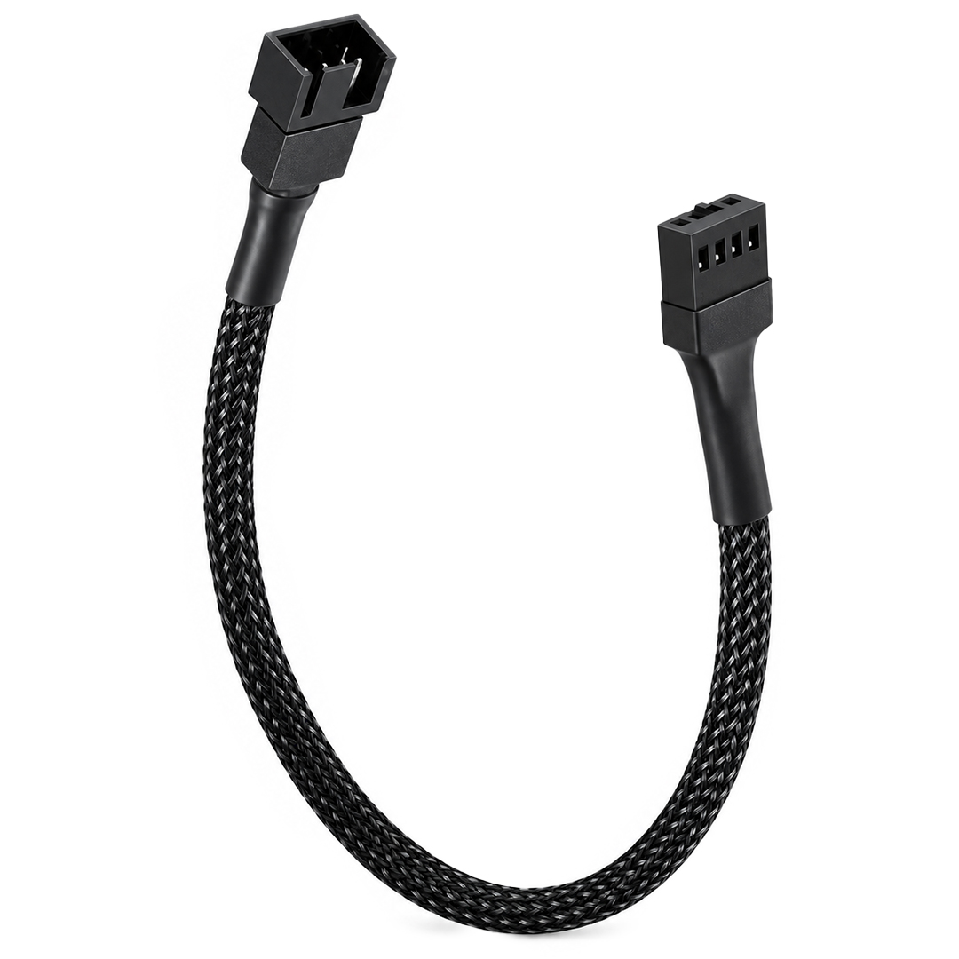 POWERMASTER PM-38402 25 CM 4 PİN PWM ERKEK DİŞİ FAN UZATMA KABLOSU