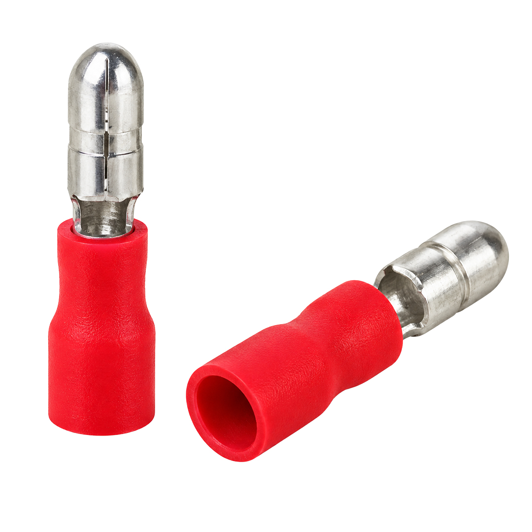 POWERMASTER PM-39072 0,5 - 1,5MM2 KESİT 21X4X4MM SOKET KIRMIZI İZOLELİ KABLO PABUCU (100'LÜ PAKET)