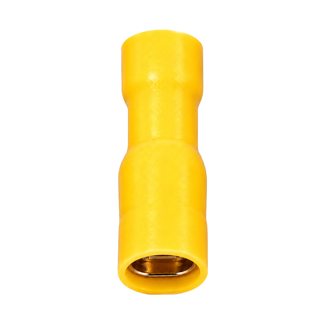 POWERMASTER PM-39075 4 - 6MM2 KESİT 25X8X8MM SOKET SARI İZOLELİ KABLO PABUCU (100'LÜ PAKET)