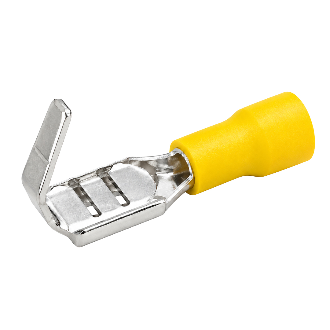 POWERMASTER PM-39076 4 - 6MM2 KESİT 26X7X6MM SOKET SARI İZOLELİ KABLO PABUCU (100'LÜ PAKET)
