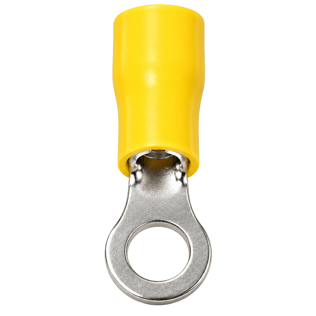 POWERMASTER PM-39080 4-6MM2 KESİT 26X8X9MM SOKET SARI İZOLELİ KABLO PABUCU (100'LÜ PAKET)