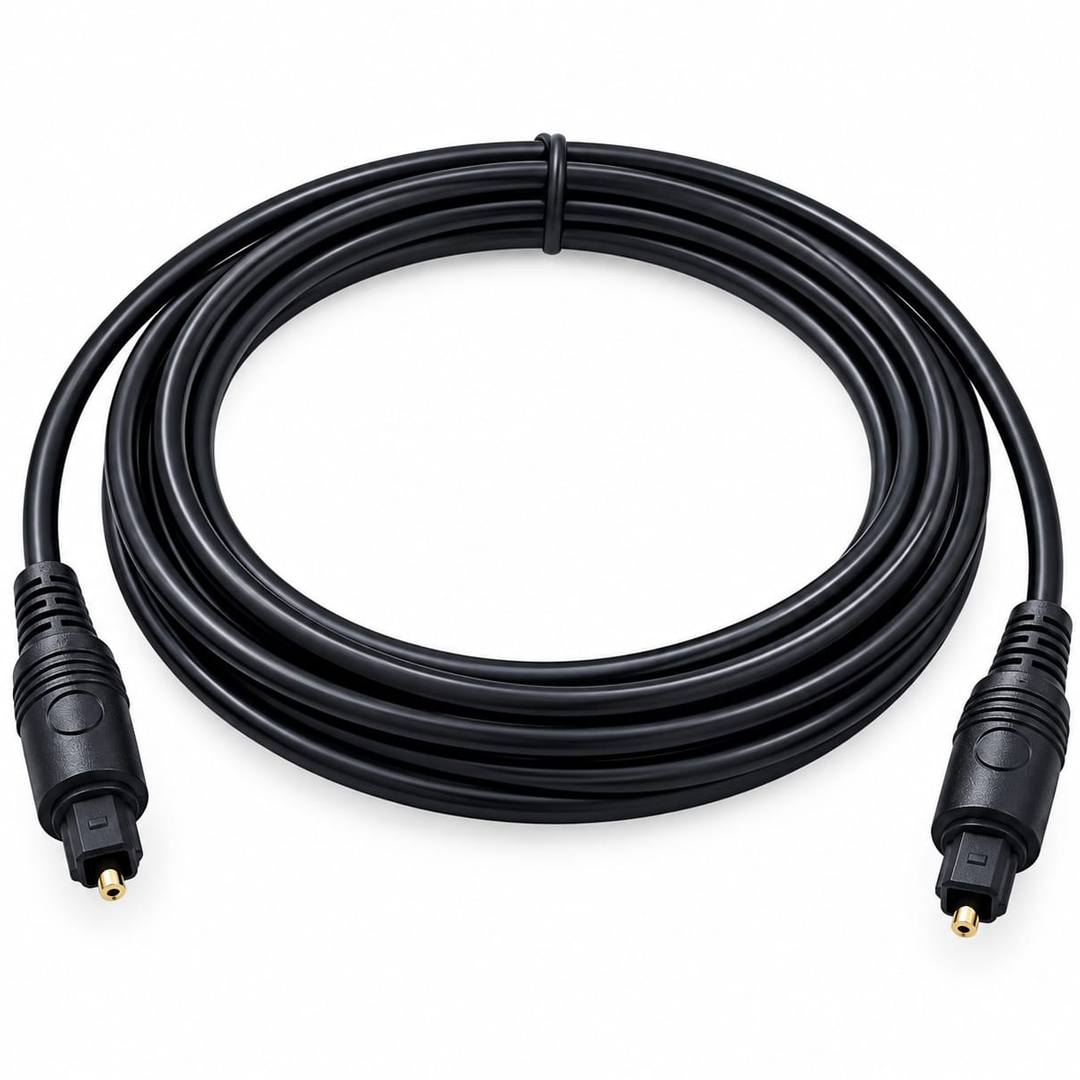 POWERMASTER PM-4466 SİYAH 3 METRE DİJİTAL OPTİK TOSLİNK SES KABLOSU POŞETLİ