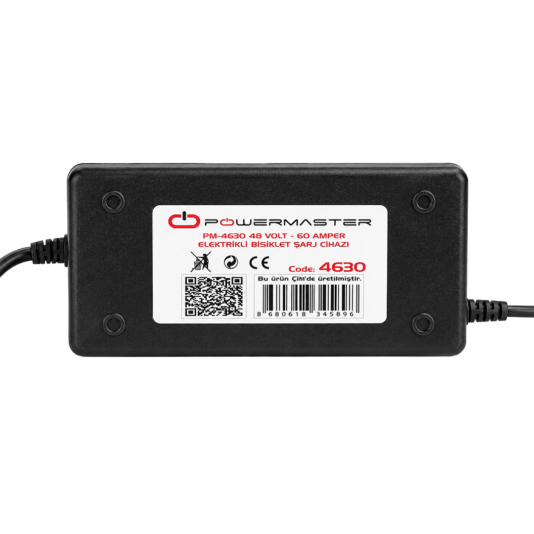 POWERMASTER PM-4630 48 VOLT - 60 AMPER ELEKTRİKLİ BİSİKLET ŞARJ CİHAZI
