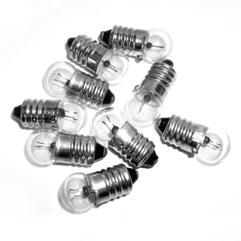 POWERMASTER PM-4817 MİNİ FENER CAM AMPUL 2.5V VİDALI E10 DUY (50'Lİ PAKET)