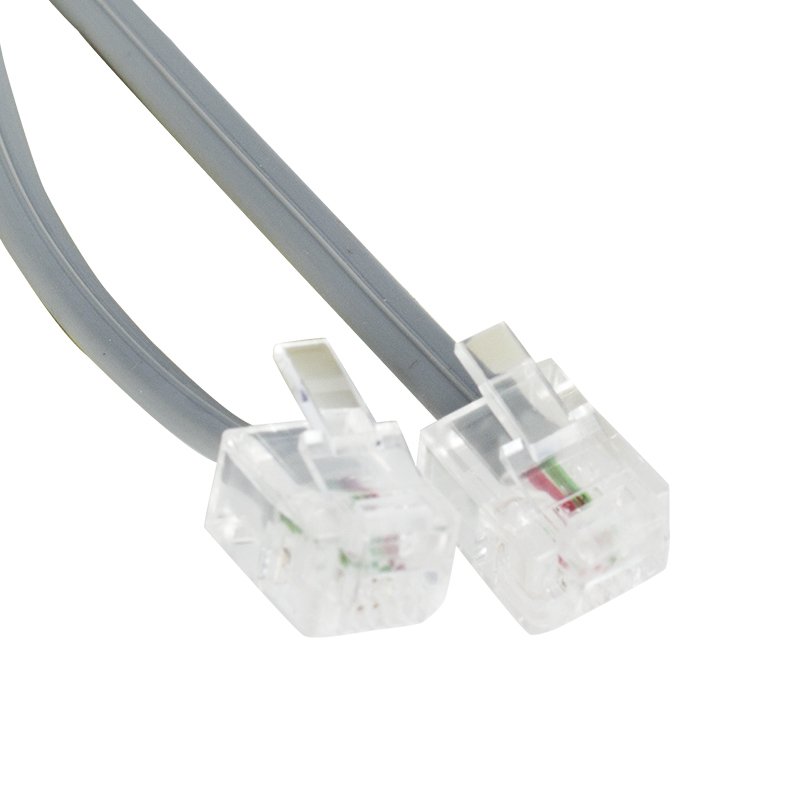 POWERMASTER PM-5896 HAZIR 6P/2C 2 PİN SOKETLİ 3 METRE DSL TELEFON MODEM HAT KABLOSU