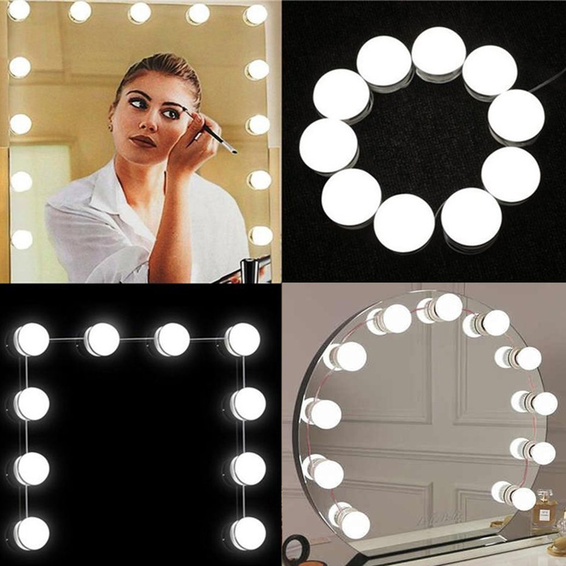 POWERMASTER PM-7316 10'LU LED AMPULLÜ USB MAKYAJ AYNASI IŞIĞI