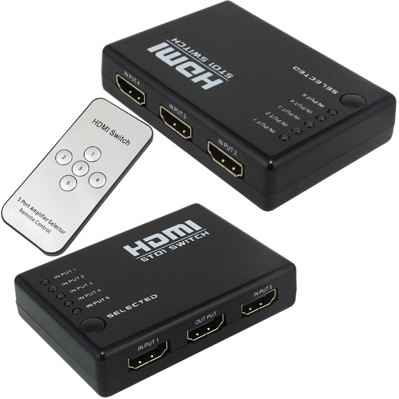 POWERMASTER PM-8342 5 GİRİŞ 1 ÇIKIŞ HDMI 2.0 4K@60HZ SWITCHER TOPLAYICI KUMANDALI ADAPTÖRSÜZ