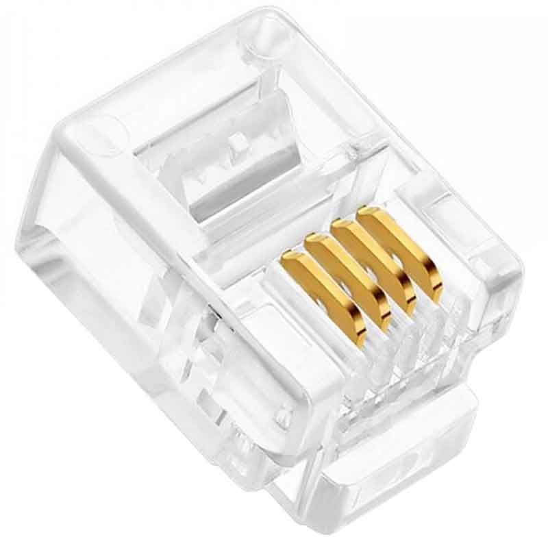 POWERMASTER RJ11 6P/4C TELEFON SOKETİ (100'LÜK PAKET)