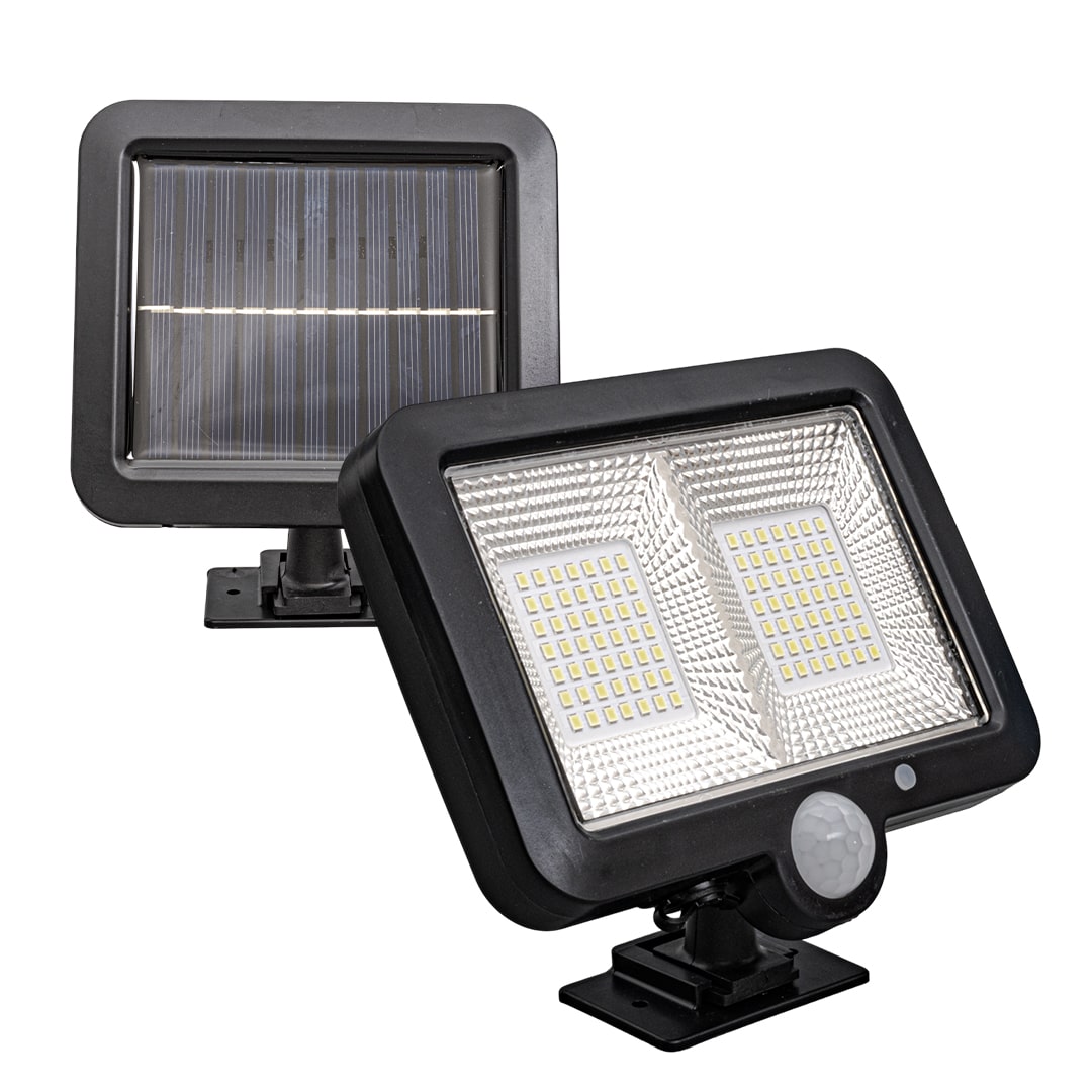 POWERMASTER SL-F98 260LM SOLAR PANELLİ HAREKET SENSÖRLÜ ÜÇ MOD KUMANDALI BAHÇE DUVAR LAMBASI