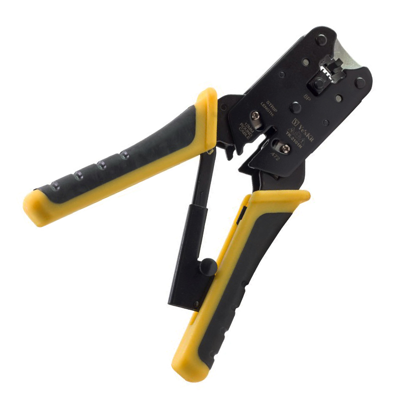 POWERMASTER YK-2101N 3'Ü 1 ARADA RJ45 KESME, SOYMA VE KONNEKTÖR ÇAKMA SETİ KABLO SIKMA PENSESİ