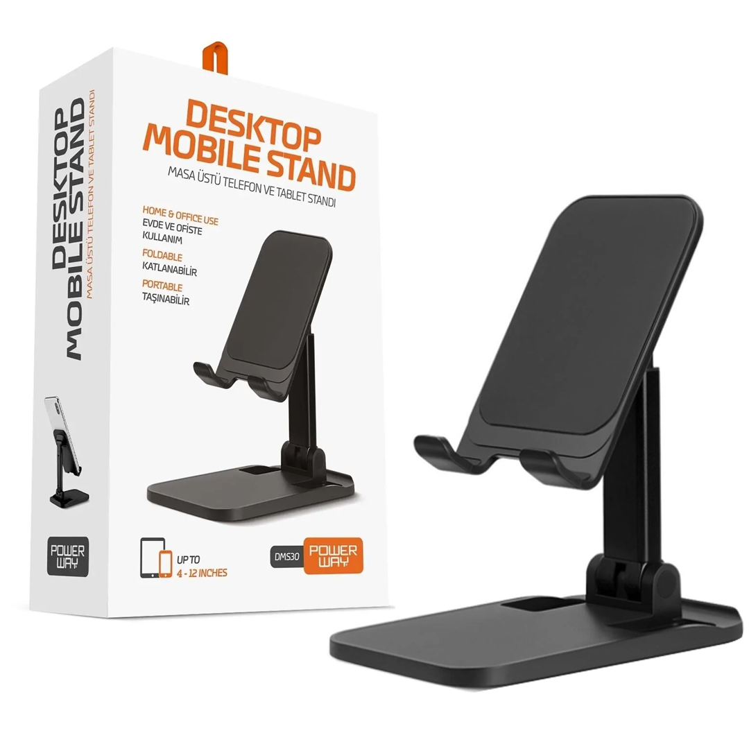 POWERWAY DMS30 KATLANABİLİR 4-12" PROFESYONEL MASAÜSTÜ TELEFON TABLET STANDI