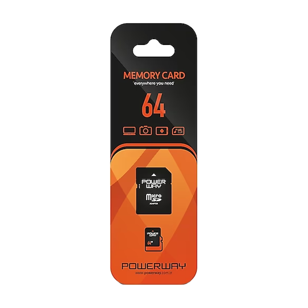 POWERWAY PWR-64 64GB MİCRO SD HAFIZA KARTI