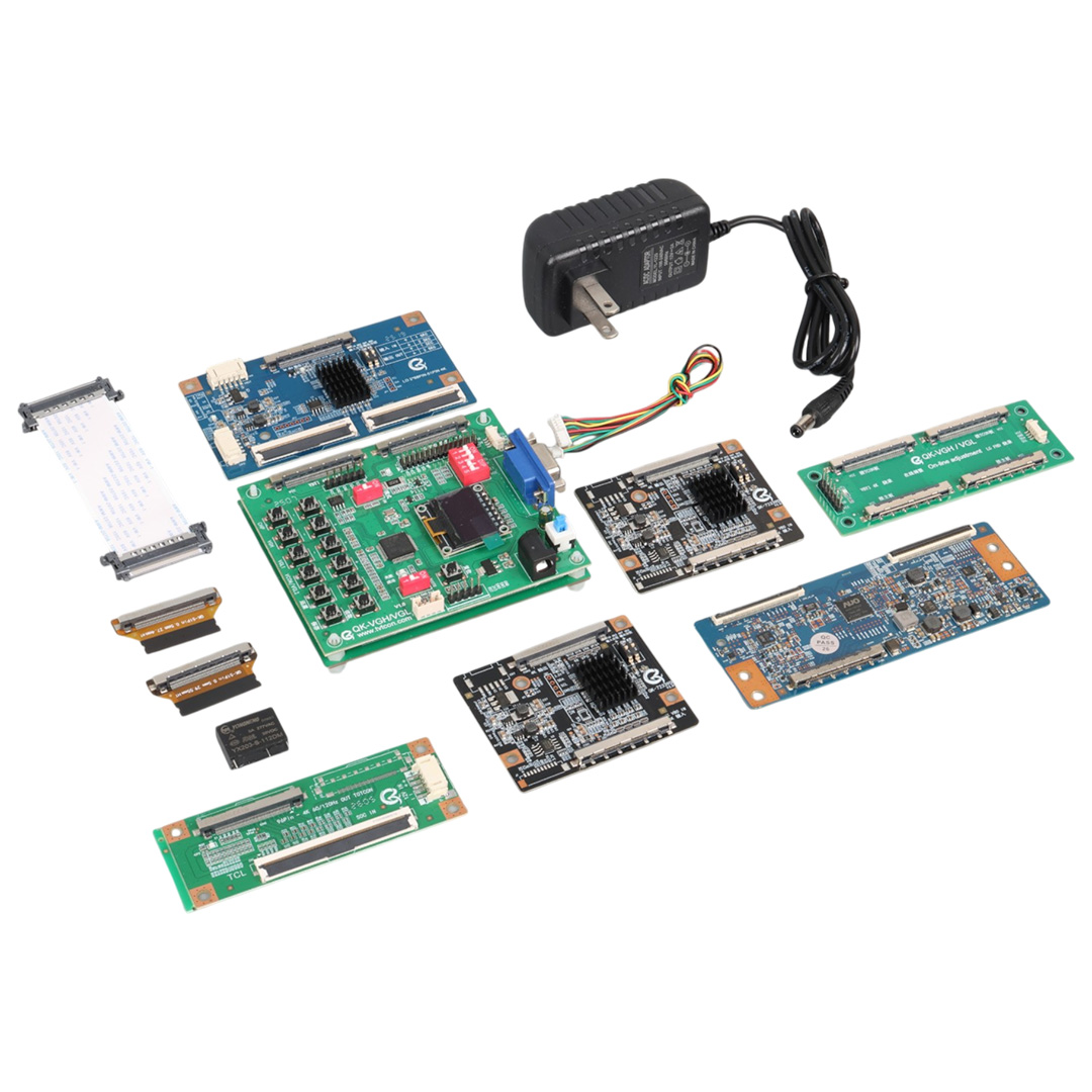 QK-VGH/VGL V1.0 VOLTAJ REGÜLASYON KARTI 4K IN 2K FHD IN PANEL TEST KİTİ