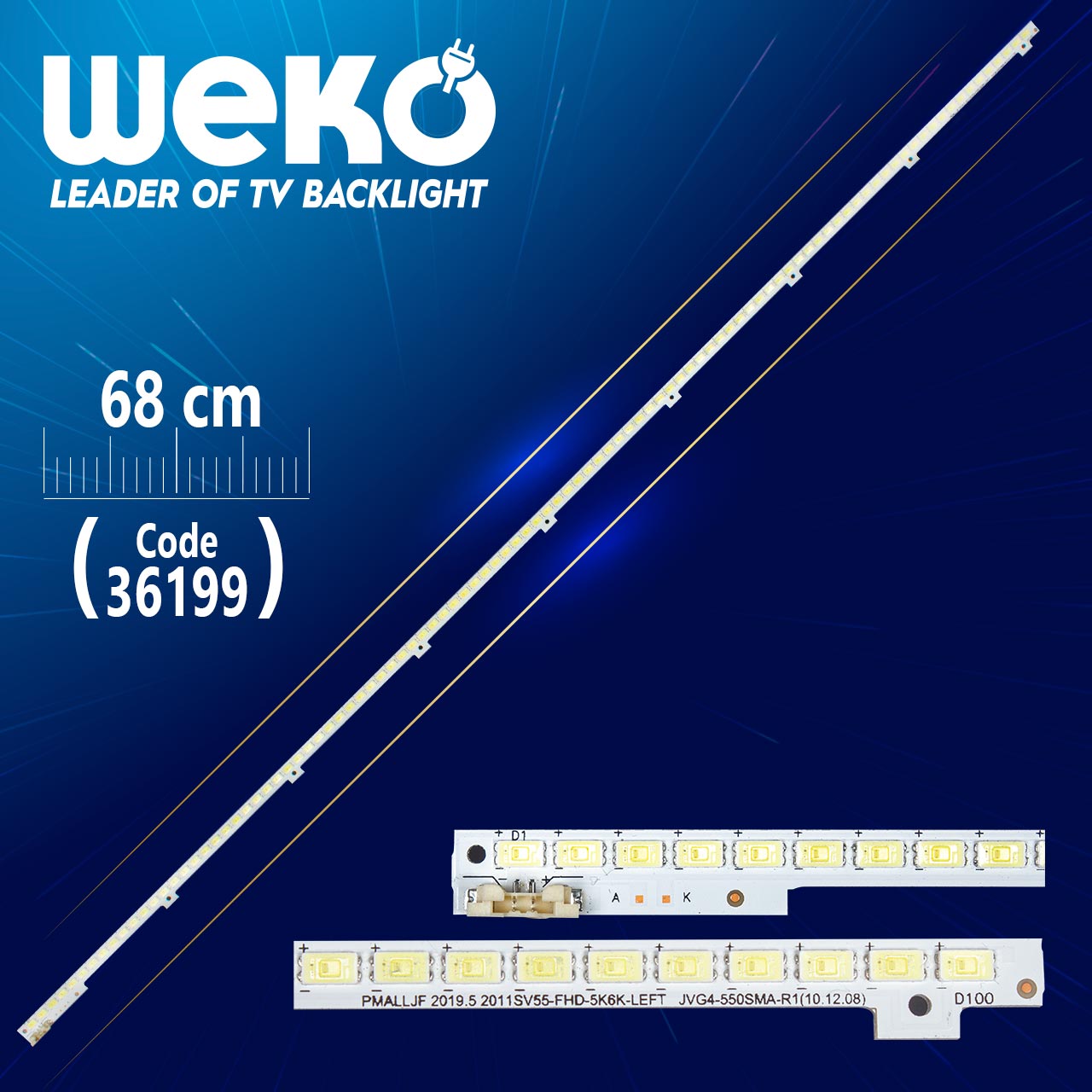 SAMSUNG 2011SVS55-FHD-5K6K-LEFT JVG4-550SMA-R1 100 LEDLİ 68 CM TV LED BAR