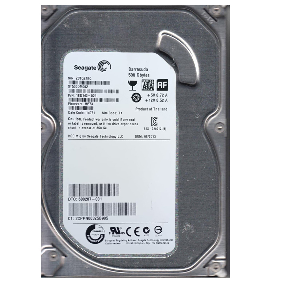 SEAGATE ST500DM002/ST500DM009 ST 500 GB SATA HARDDİSK REFRESH