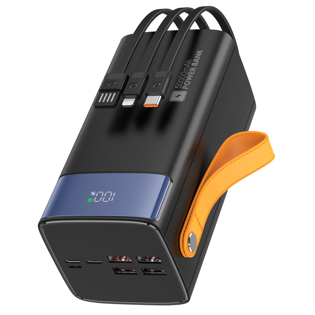 SNAPRON SNP-3050 22.5W LCD ERKAN PD 50.000MAH DAHİLİ KABLOLU HIZLI ŞARJLI POWERBANK