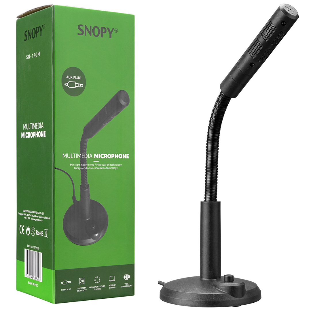 SNOPY SN-120M SİYAH MASAÜSTÜ PC MİKROFON