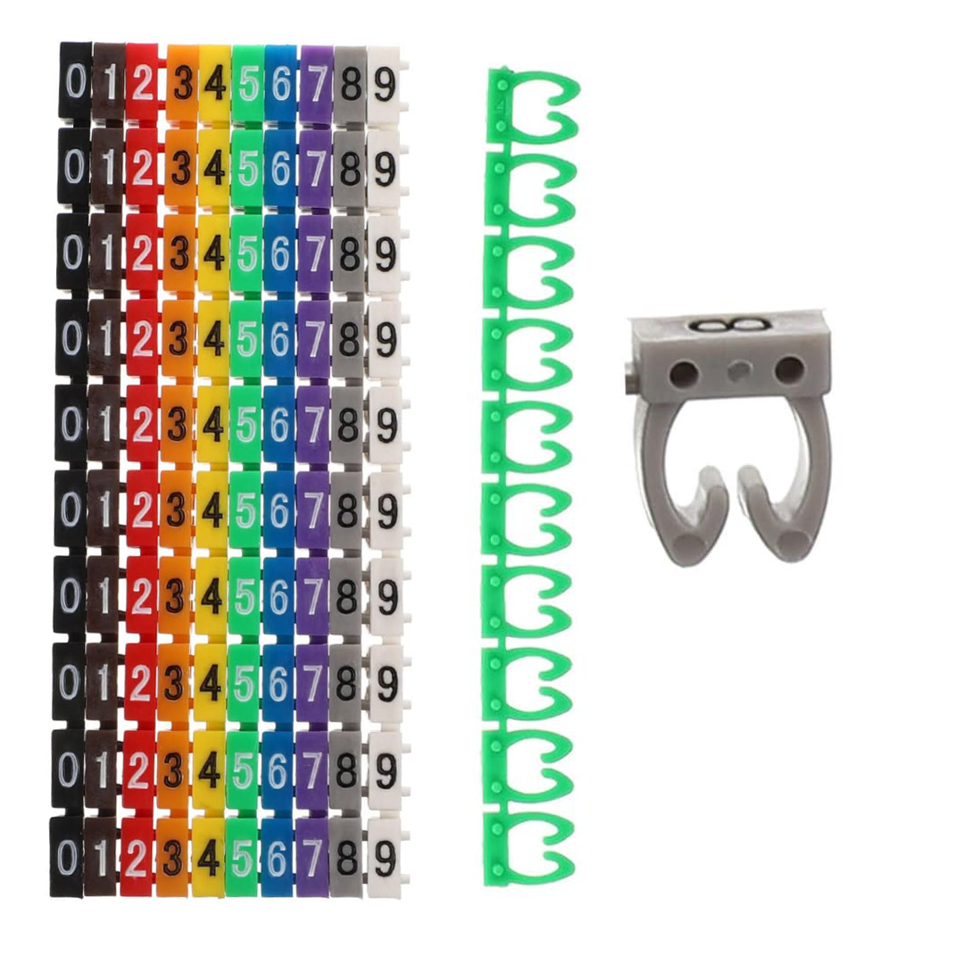 SUNUP 0-9 DİJİTAL KODLU RENKLİ KABLO İŞARETLEYİCİ ( NUMARATÖR ) 4MM
