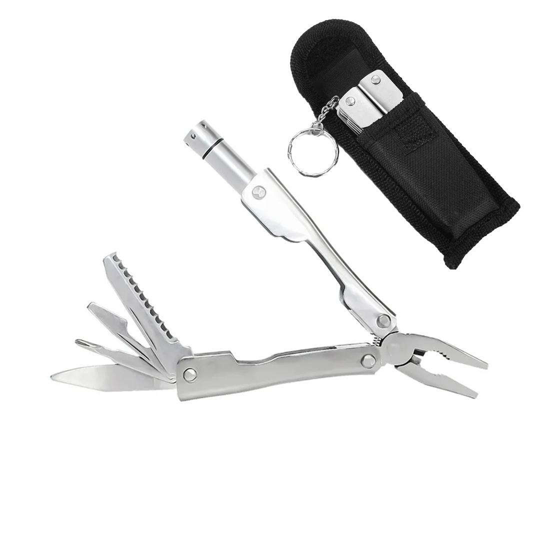 SUNUP SN-20925 ÇOK FONKSİYONLU MİNİ FENER - PENSE - ÇAKI SETİ