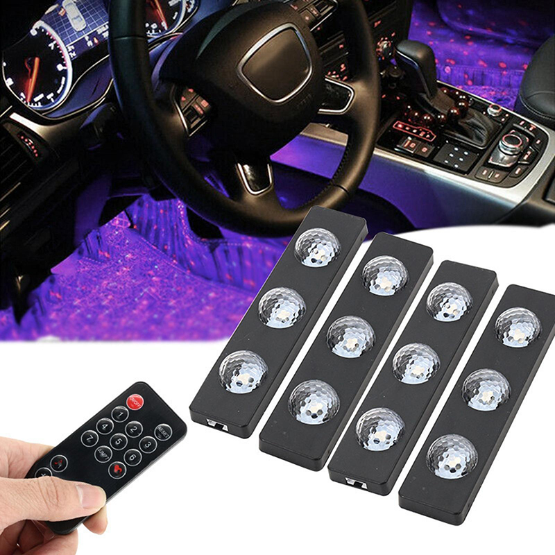 SUNUP SN-22216 ARAÇ KABİN İÇİ 7 RENK RGB MÜZİK SENSÖRLÜ YILDIZ LED AMBİYANS AYDINLATMA SETİ