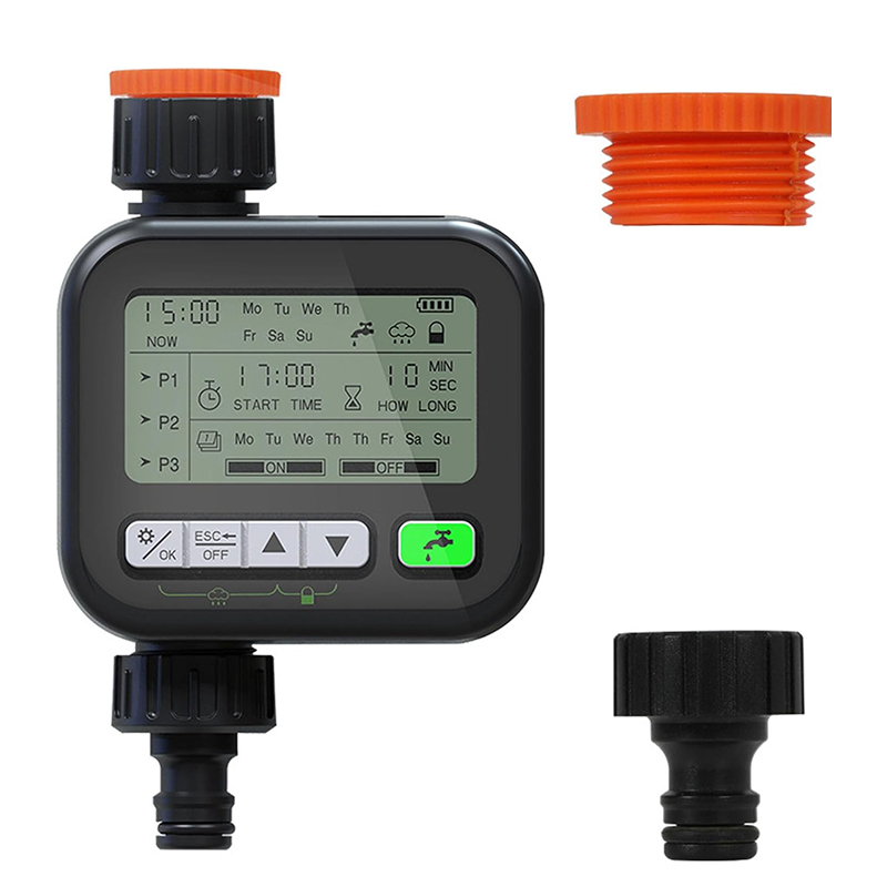 SUNUP SN-23866 YAĞMUR SENSÖRLÜ 3 PROGRAMLI DİJİTAL BAHÇE SULAMA ZAMANLAYICI