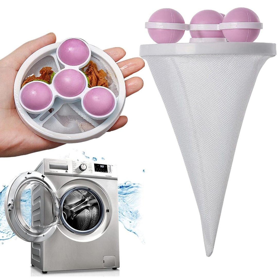 SUNUP SN-26622 ÇOK FONKSİYONLU ÇAMAŞIR MAKİNESİ İÇİN YIKANABİLİR PEMBE TÜY TOPLAYICI