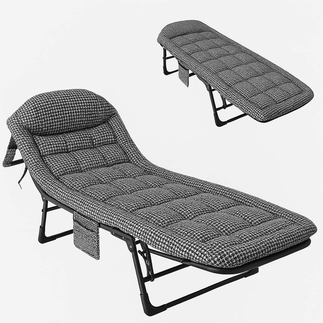 SUNUP SN-26975 TAŞINABİLİR AYARLANABİLİR 5 KADEME SÜNGER KAMP YATAK ŞEZLONG (KAZAYAĞI)