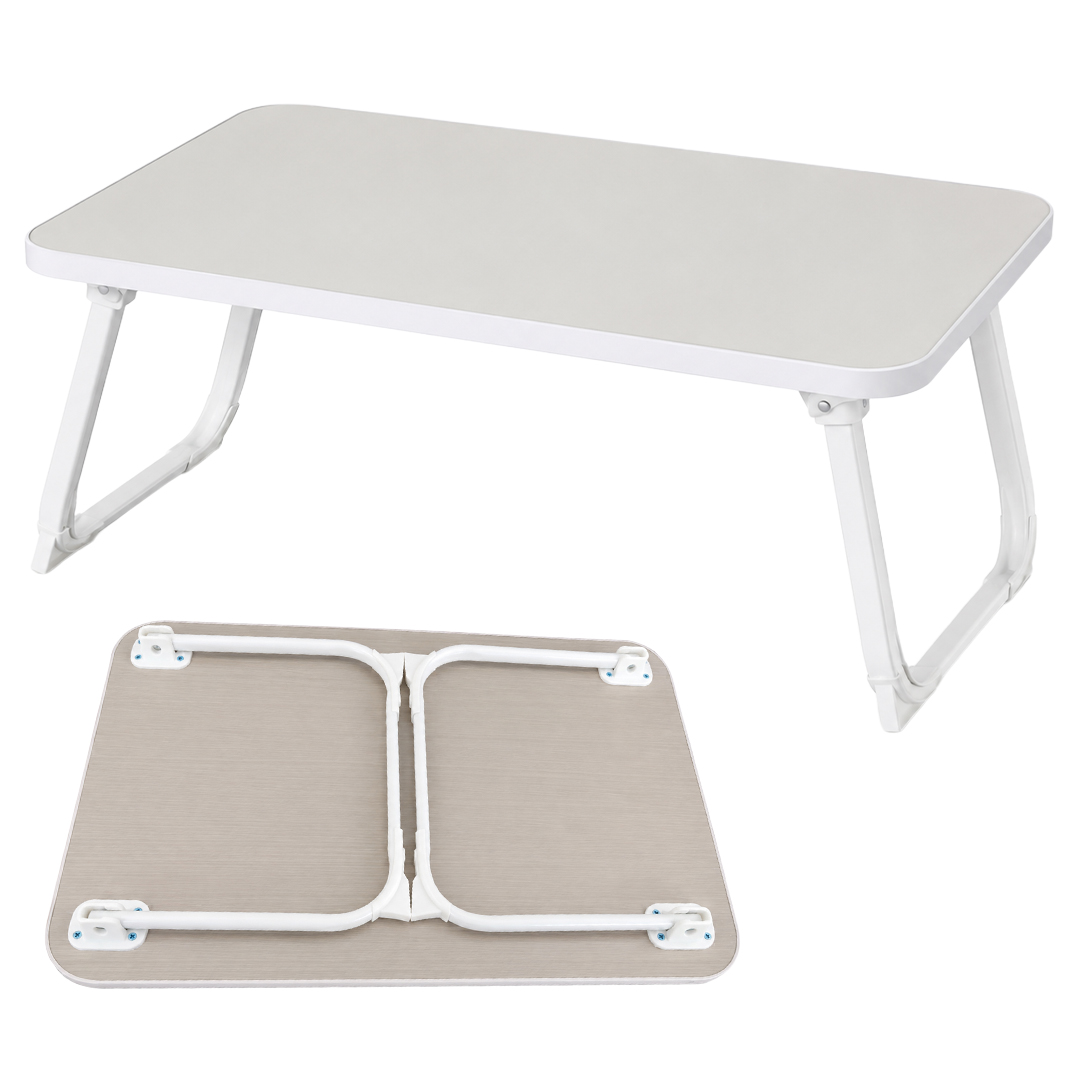 SUNUP SN-29694 KATLANABİLİR LAPTOP MASASI VE YATAK KOLTUK ÜZERİ TEPSİSİ BEYAZ 70X48CM
