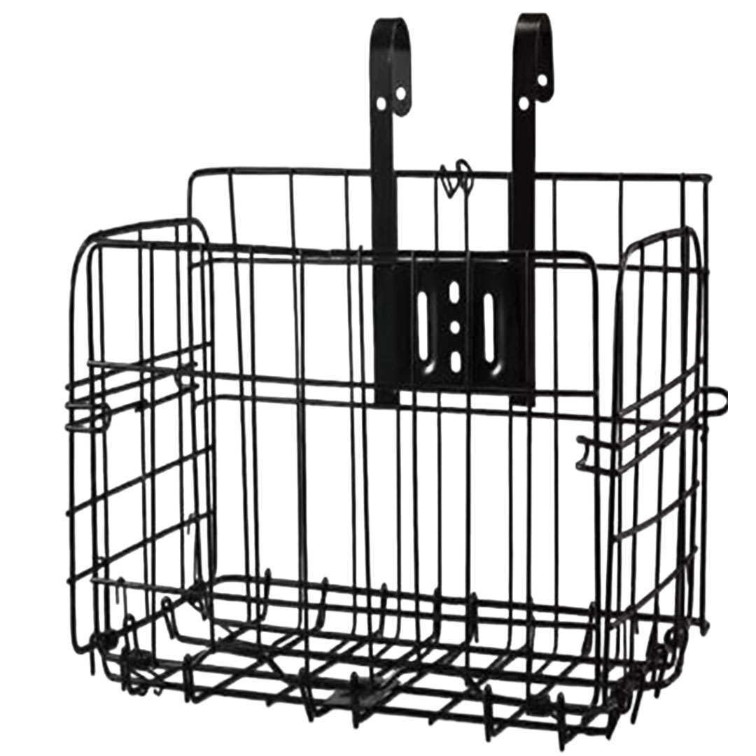 SUNUP SN-37894 KATLANABİLİR BİSİKLET SEPETİ METAL TEL GÖVDE 34X20X23CM PRATİK TAŞIMA SEPETİ