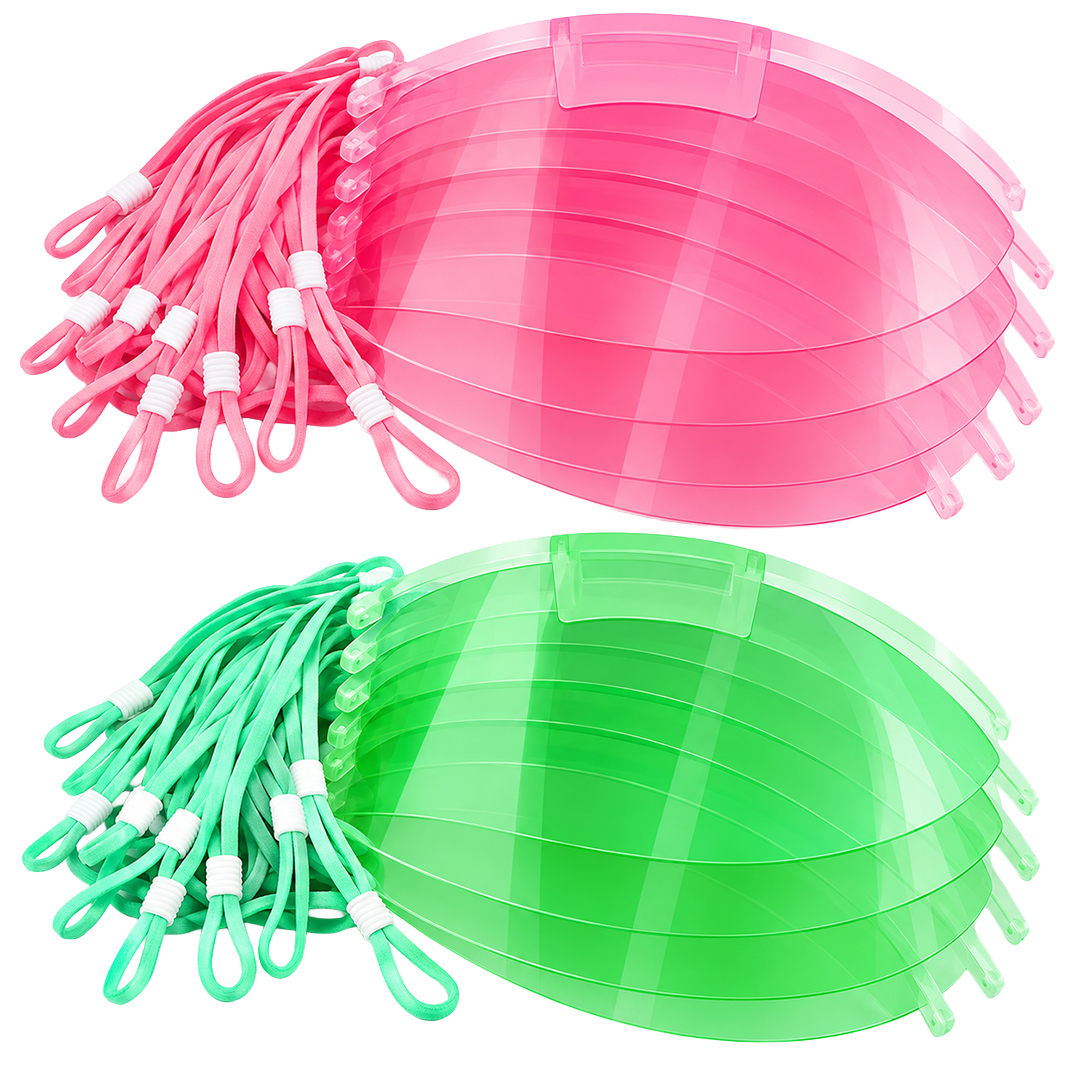 SUNUP SN-38916 YEMEK SERVİSLERİ İÇİN PLASTİK ŞEFFAF MASKE (10 Adet)