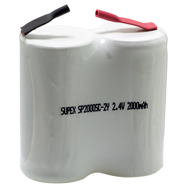 SUPEX 2.4 VOLT - 2000 MAH 2'Lİ YANYANA SÜPÜRGE PİLİ