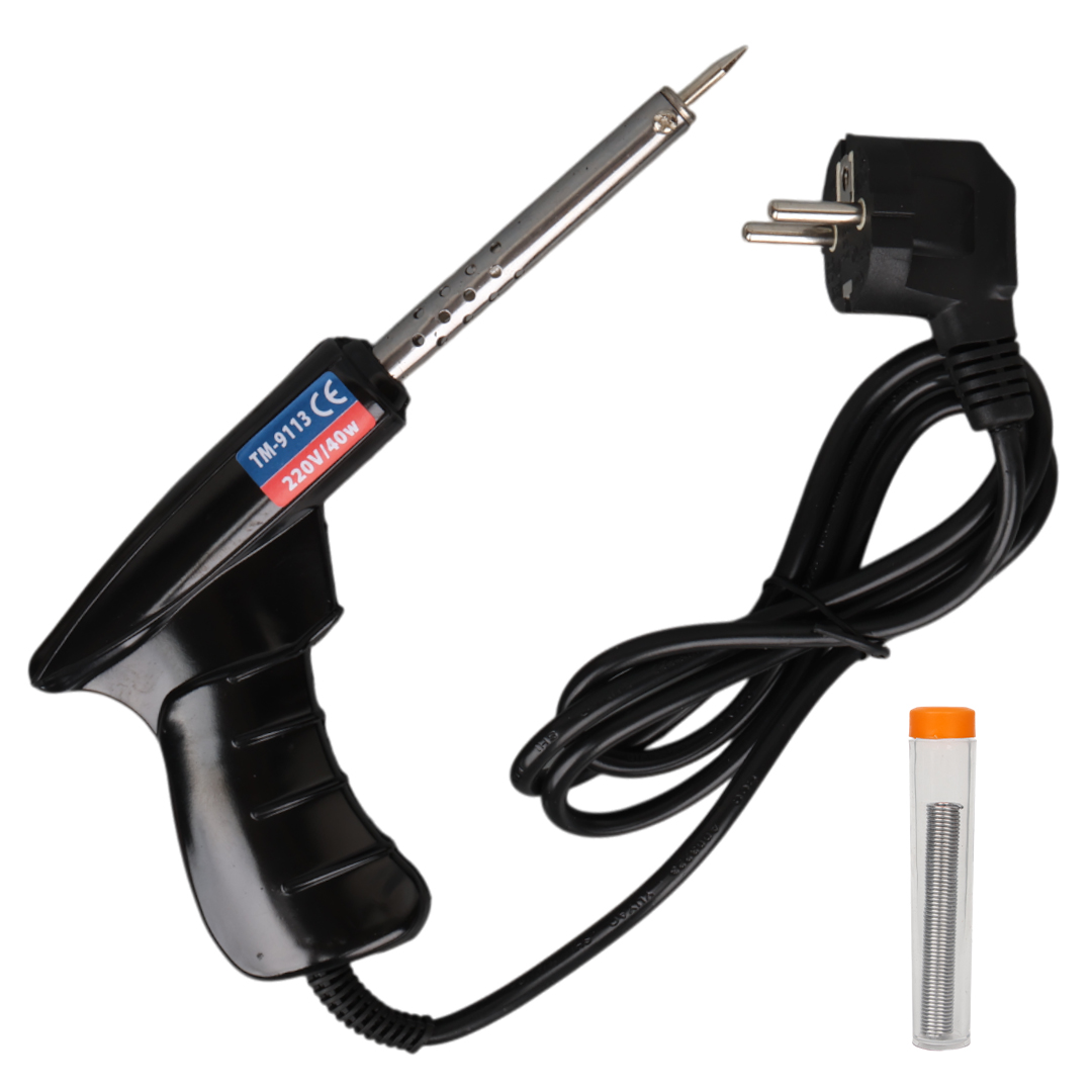 TECHNOMAX TM-9113 40 WATT TABANCA HAVYA LEHİM TELLİ LEHİM MAKİNESİ AC220V 120CM KABLO