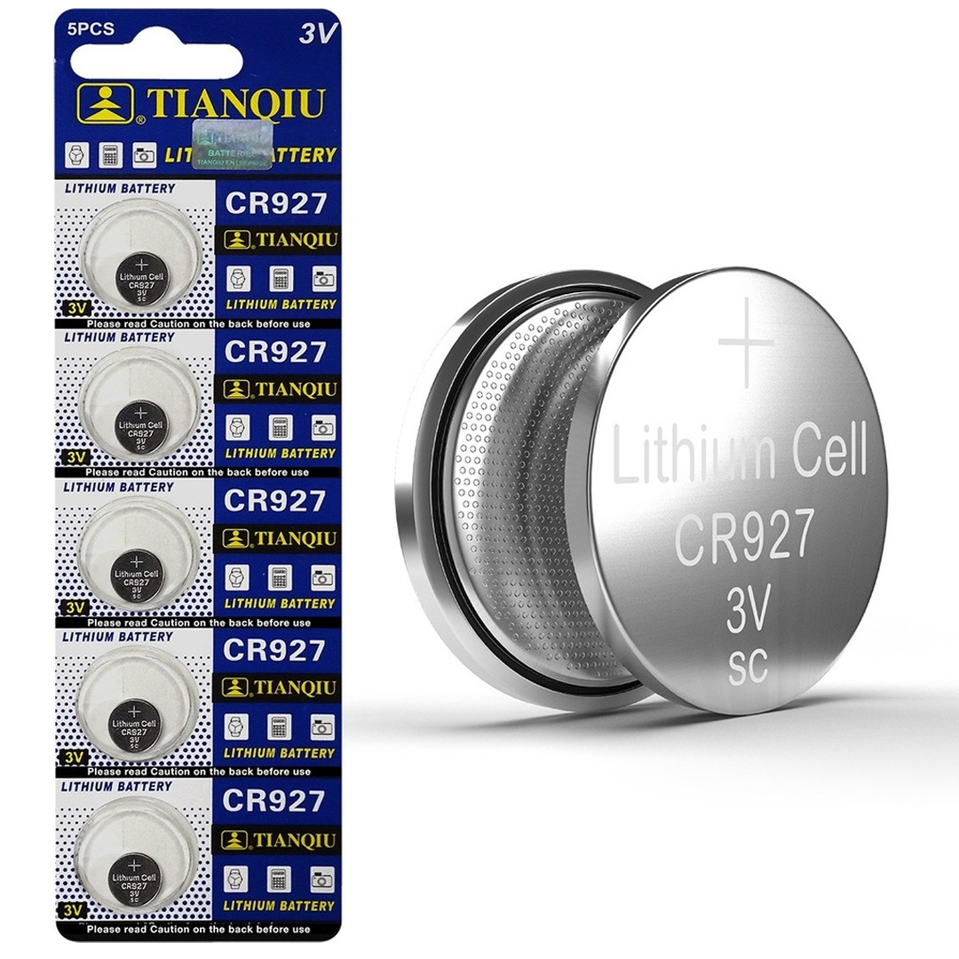 TIANQIU CR927 DL927 3 VOLT LİTYUM DÜĞME PİL (5'Lİ PAKET)
