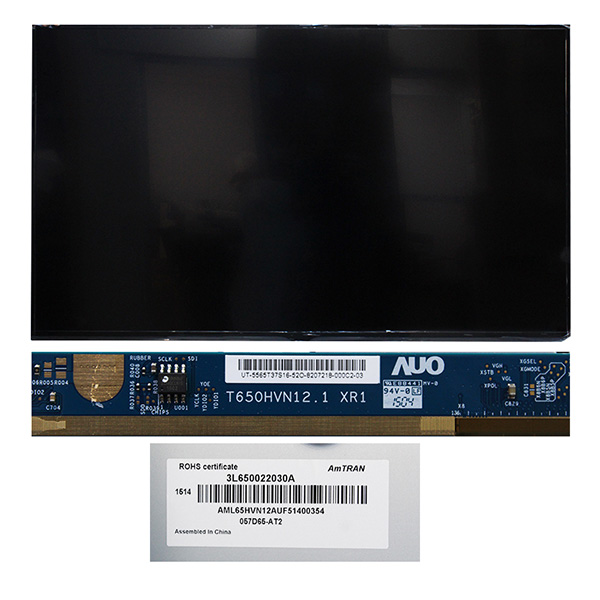 TV PANEL 65" BMS 057D65-AT2 3L650022030A (AUO) 100HZ T650HVN12.1 XR1