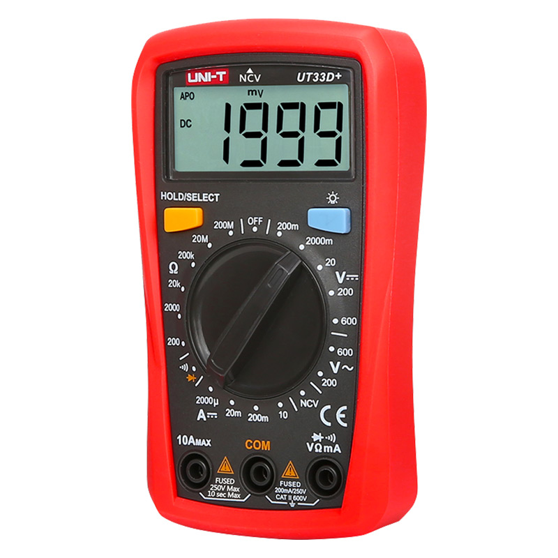 UNI-T UT-33D+ 600V DİJİTAL MULTİMETRE ÖLÇÜ ALETİ