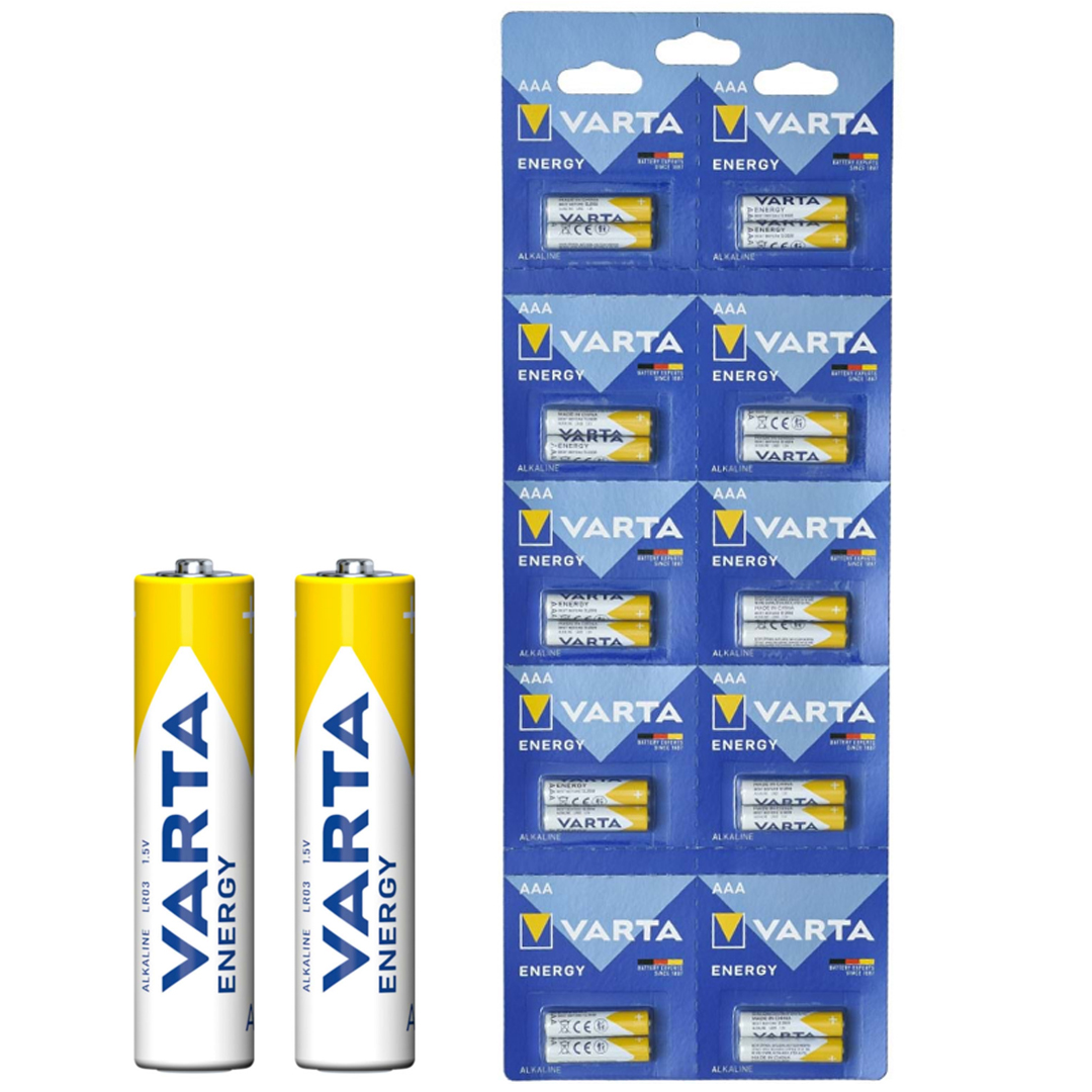 VARTA 1.5 VOLT ALKALİN AAA İNCE KALEM PİL 2'Lİ YIRTMALI (20'Lİ KARTELA PAKET FİYATI)