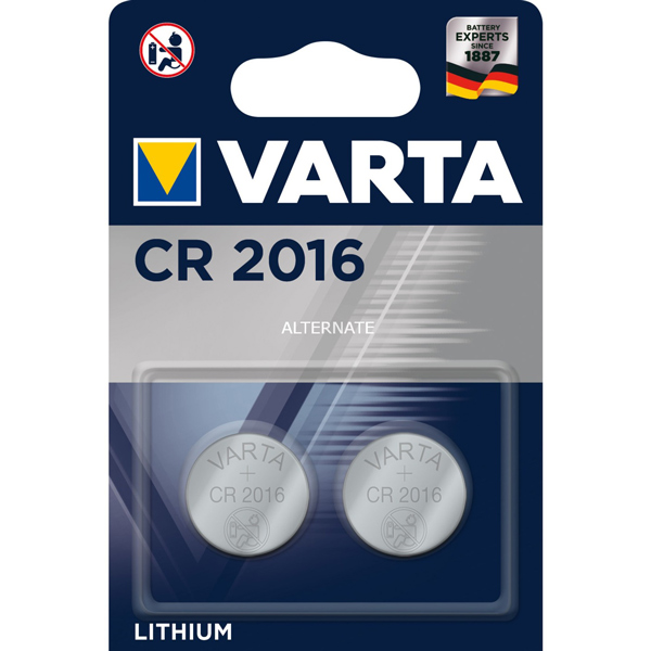 VARTA CR2016 LİTYUM PİL (2'Lİ PAKET FİYATI)