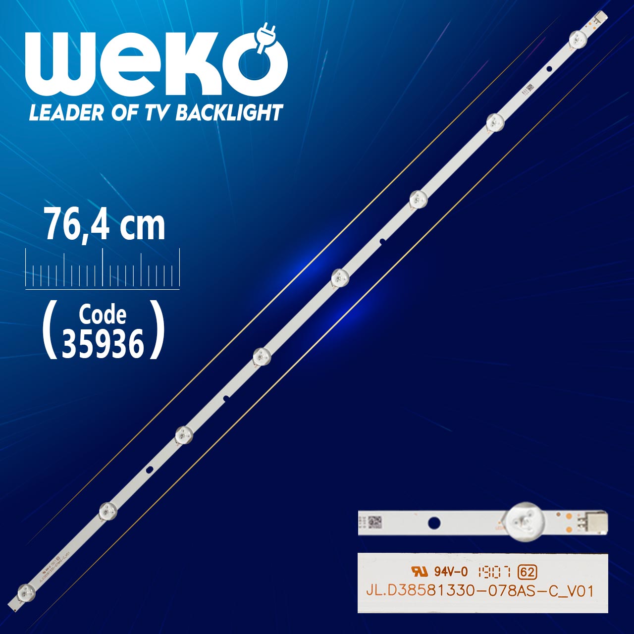 VESTEL JL.D38581330-078AS-C_V01 8 LEDLİ 76.4 CM TV LED BAR