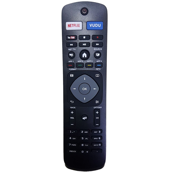 WEKO KL PHILIPS NH500UP NETFLIX-VUDU-YOUTUBE TUŞLU LED LCD SMART TV KUMANDASI