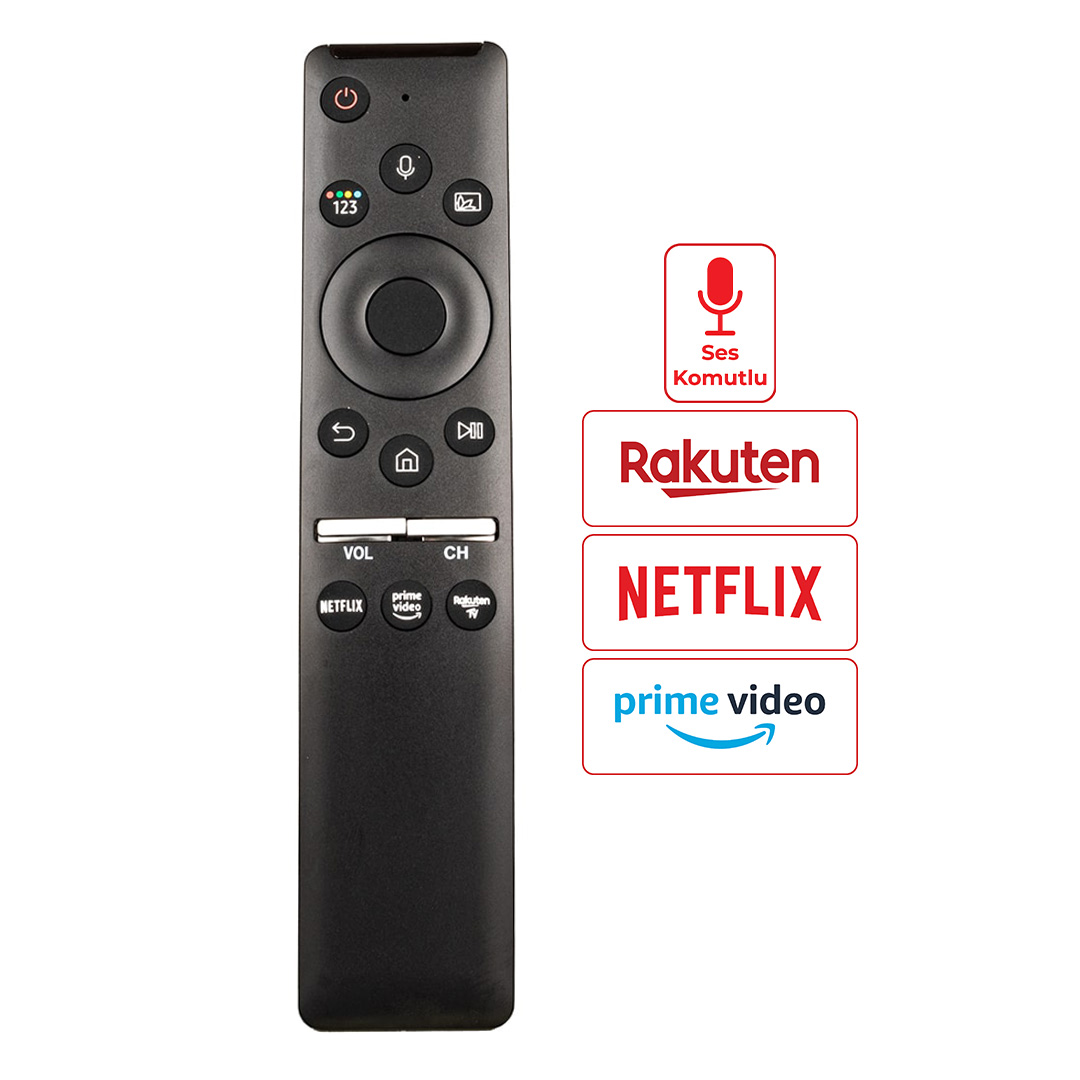 WEKO KL RM-G2100 V1 BN59-01312B NETFLIX-PRIME VIDEO TUŞLU SES KOMUTLU LCD LED TV KUMANDA
