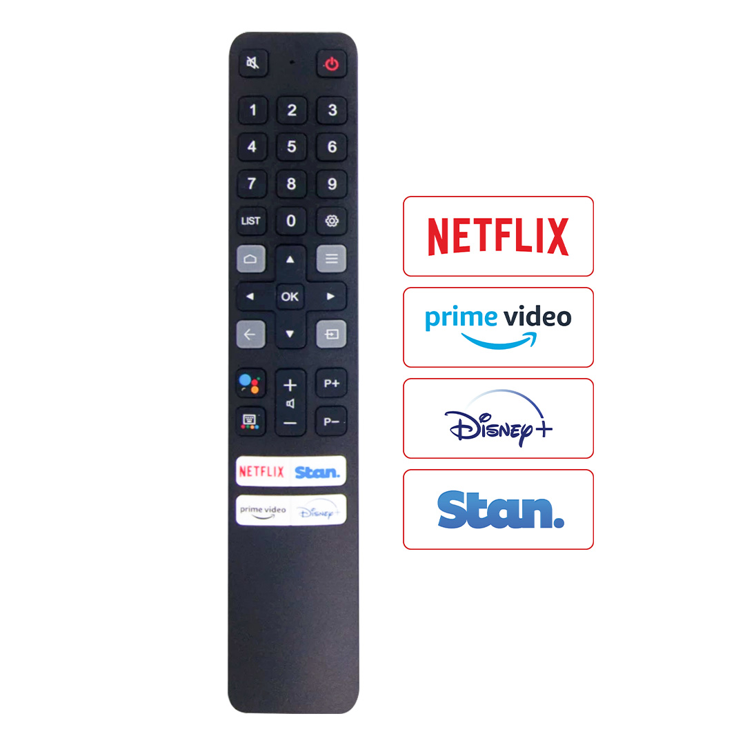 WEKO KL TCL RC901V FAR1 NETFLIX-STAN.-PRIME VIDEO-DISNEY+ TUŞLU SES KOMUTLU LCD LED TV KUMANDA