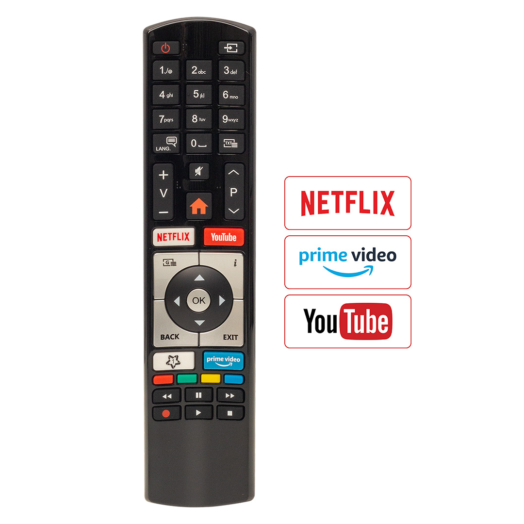 WEKO KL VESTEL RC4318P NETFLIX-YOUTUBE-PRİME VİDEO TUŞLU YAZISIZ LCD LED TV KUMANDA