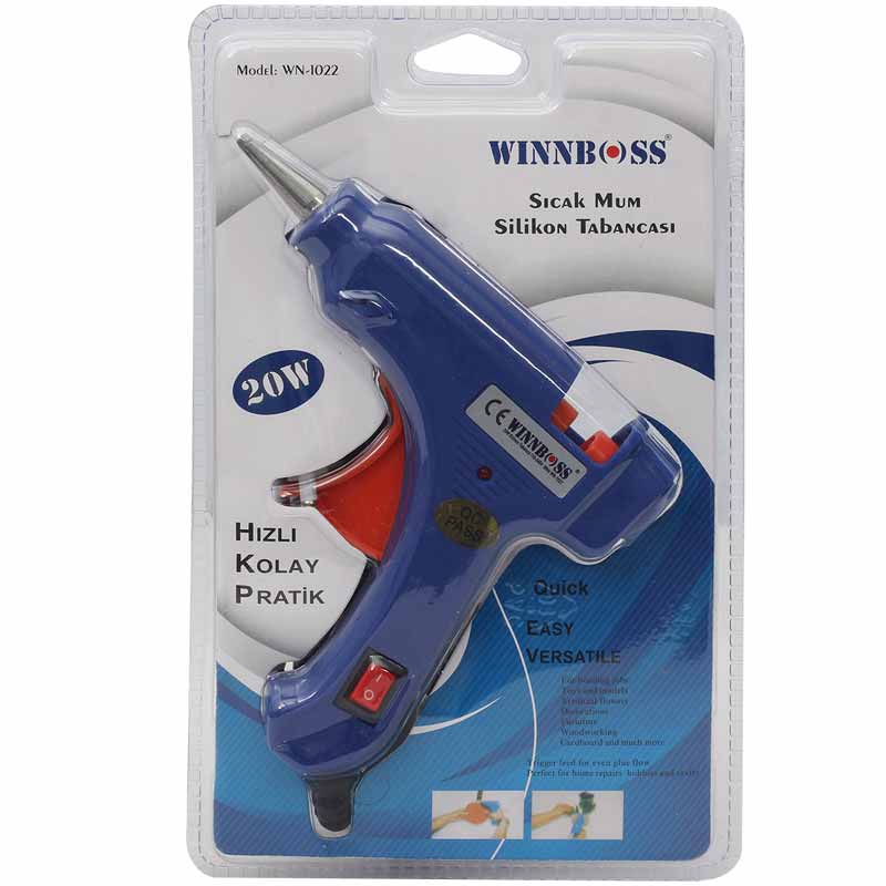 WINNBOSS WN-1022  20 WATT ANAHTARLI KÜÇÜK SİLİKON TABANCASI (SARI - MAVİ - KIRMIZI)