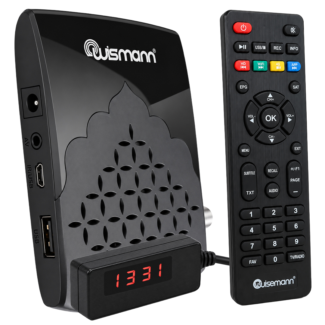 WISMANN W2000 TKGS'Lİ 8000 KANAL + USB DESTEKLİ FULL HD MİNİ UYDU ALICISI (TRT BANDROLLÜ)